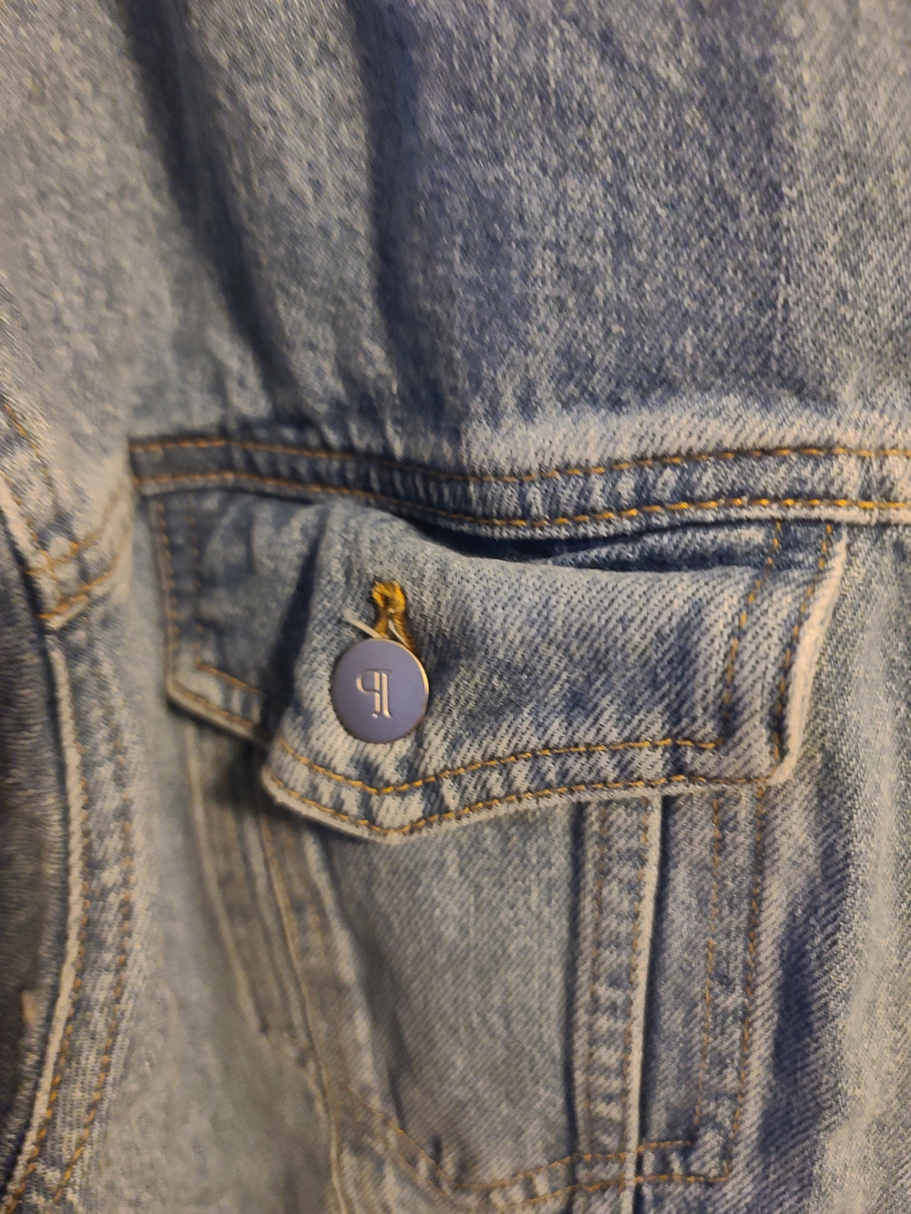 Pilcro Light Blue Oversized Denim Jacket - Picture 8 of 11